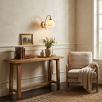 Harebell Alabaster Wall Sconce — additional product view, a bell-shaped stone shade beneath a tall arched arm (view 4)