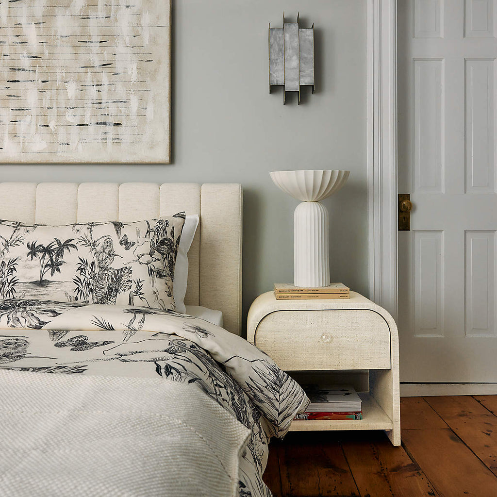 Kamila Alabaster Wall Lamp — additional product view, three stone panels held within a brass frame (view 4)