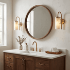 Orvella Alabaster Arc Wall Sconce — additional product view, a stone cylinder beneath a tall arched arm (view 4)