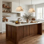 Orvella Alabaster Cone Pendant Light — product setting and fixture profile, a broad stone cone suspended from a slim downrod (view 2)