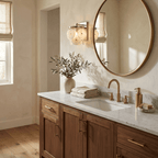 Rosette Alabaster Disc Sconce — additional product view, four stone discs around a central bulb (view 5)