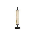 Serano Alabaster Table Lamp — full fixture profile, a stone shade with clean, restrained lamp hardware (view 1)