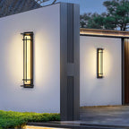 Square Outdoor Alabaster Wall Light — additional product view, a square resin diffuser with stainless steel fittings (view 5)