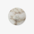 Yunhua Alabaster Wall Lamp — full fixture profile, a smooth stone wall diffuser with a cloudy surface pattern (view 1)