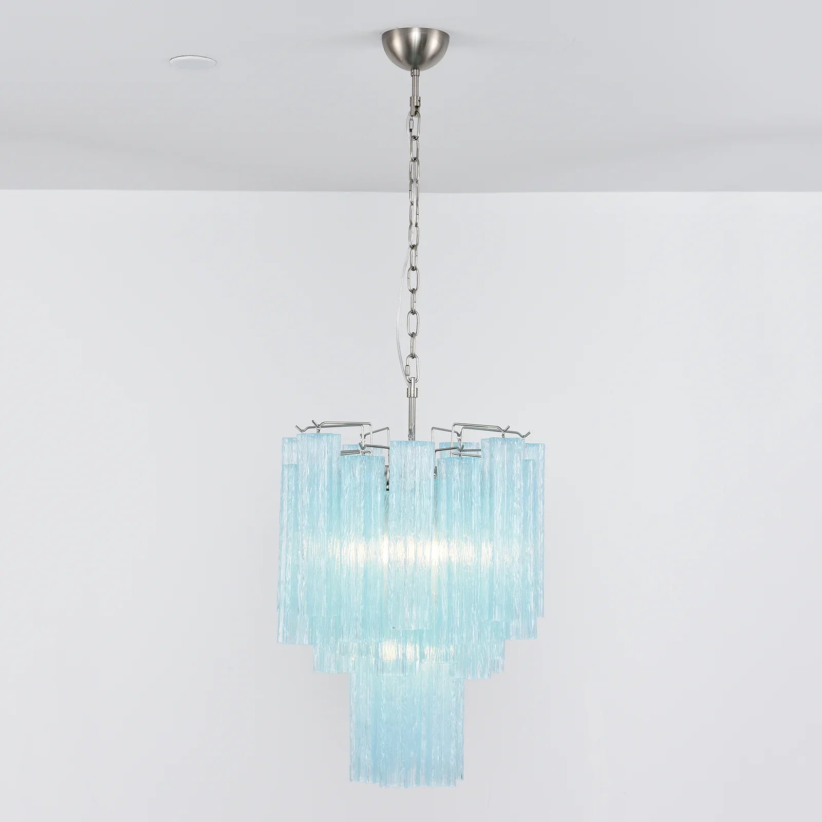 Blue Murano Glass Tube Chandelier product image