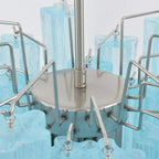 Blue Murano Glass Tube Chandelier product image