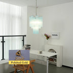 Blue Murano Glass Tube Chandelier product image