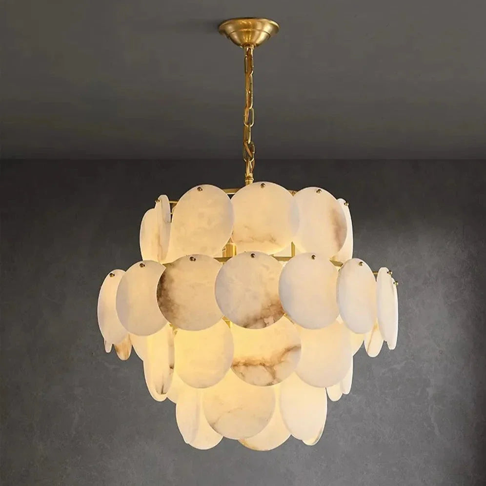Bordwell Alabaster Chandelier 31" product image