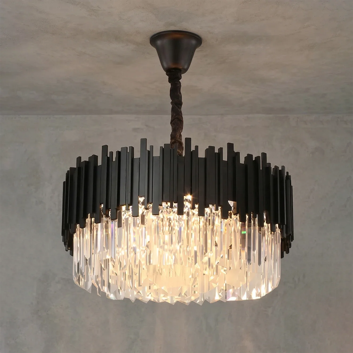 Bourbons Alphonsus Crystal Chandelier by Bling Lighting Studio