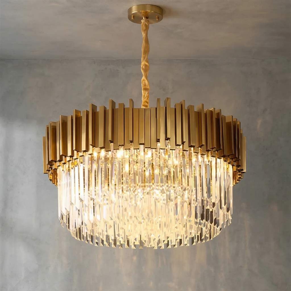 Bourbons Alphonsus Crystal Chandelier by Bling Lighting Studio