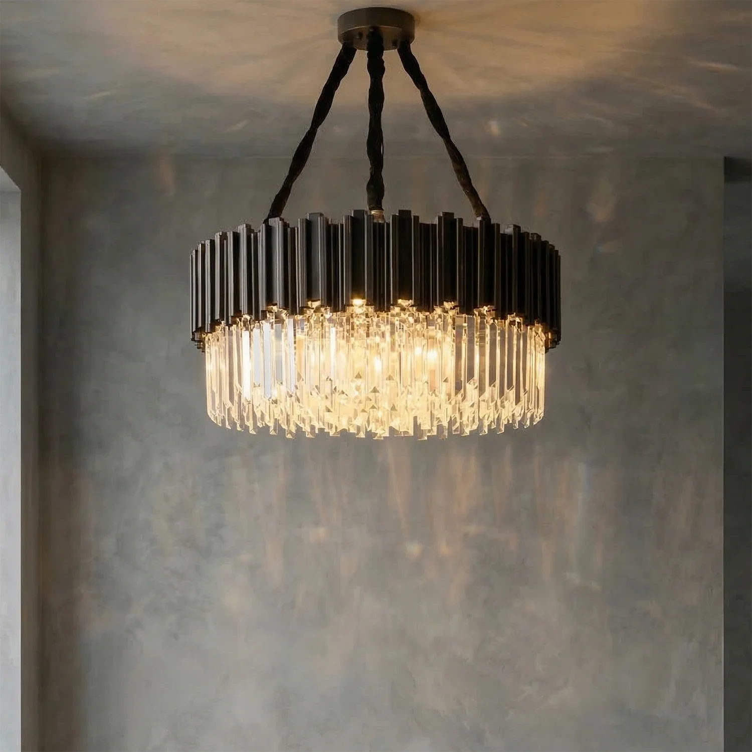 Bourbons Alphonsus Crystal Chandelier by Bling Lighting Studio