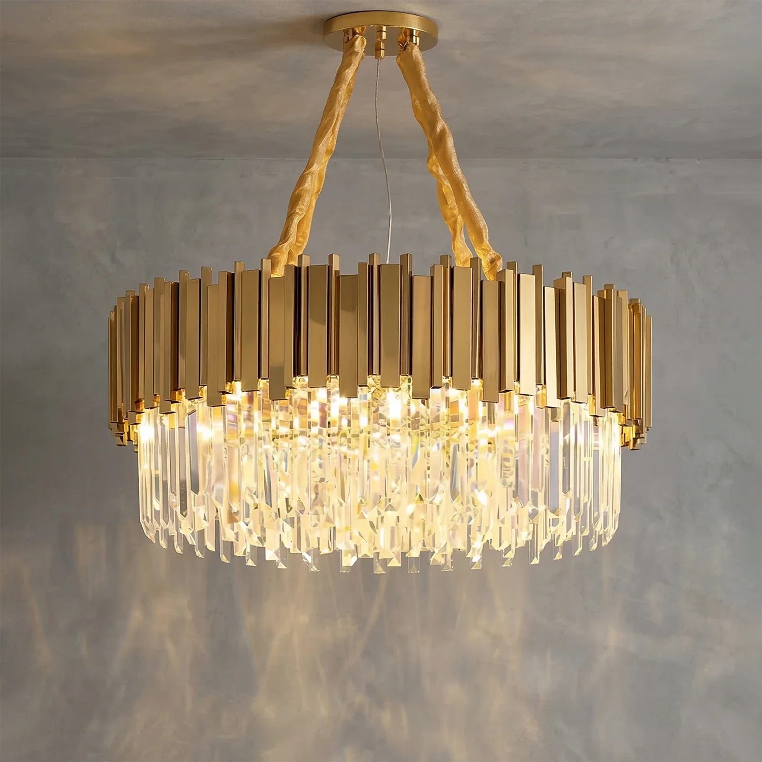 Bourbons Alphonsus Crystal Chandelier by Bling Lighting Studio