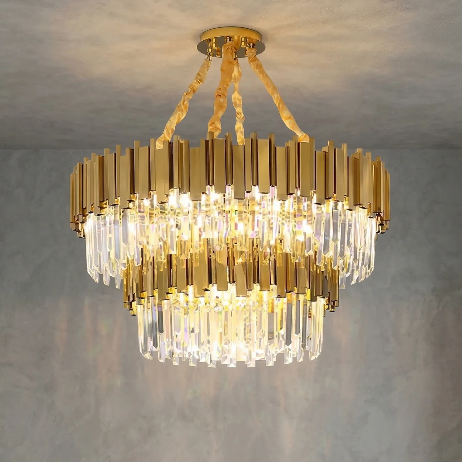 Bourbons Alphonsus Crystal Chandelier by Bling Lighting Studio