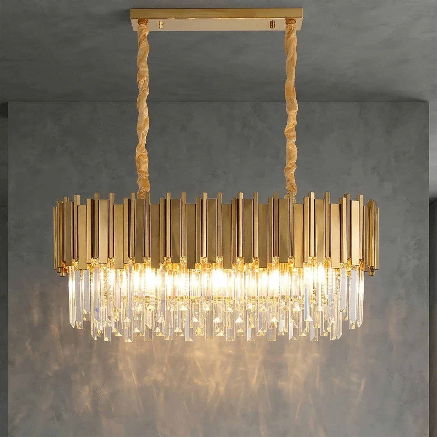 Bourbons Alphonsus Crystal Chandelier by Bling Lighting Studio