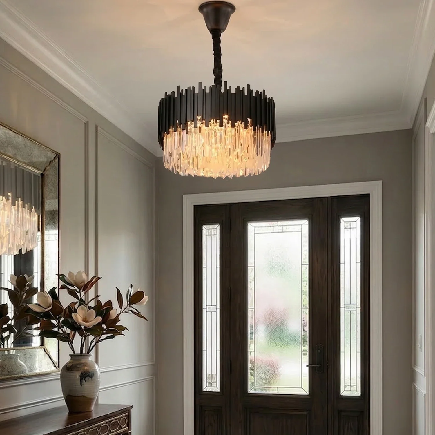 Bourbons Alphonsus Crystal Chandelier by Bling Lighting Studio