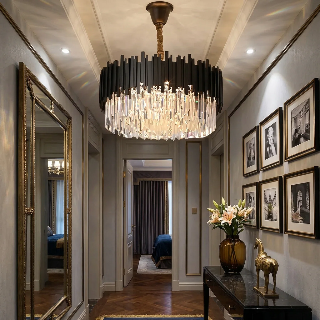 Bourbons Alphonsus Crystal Chandelier by Bling Lighting Studio