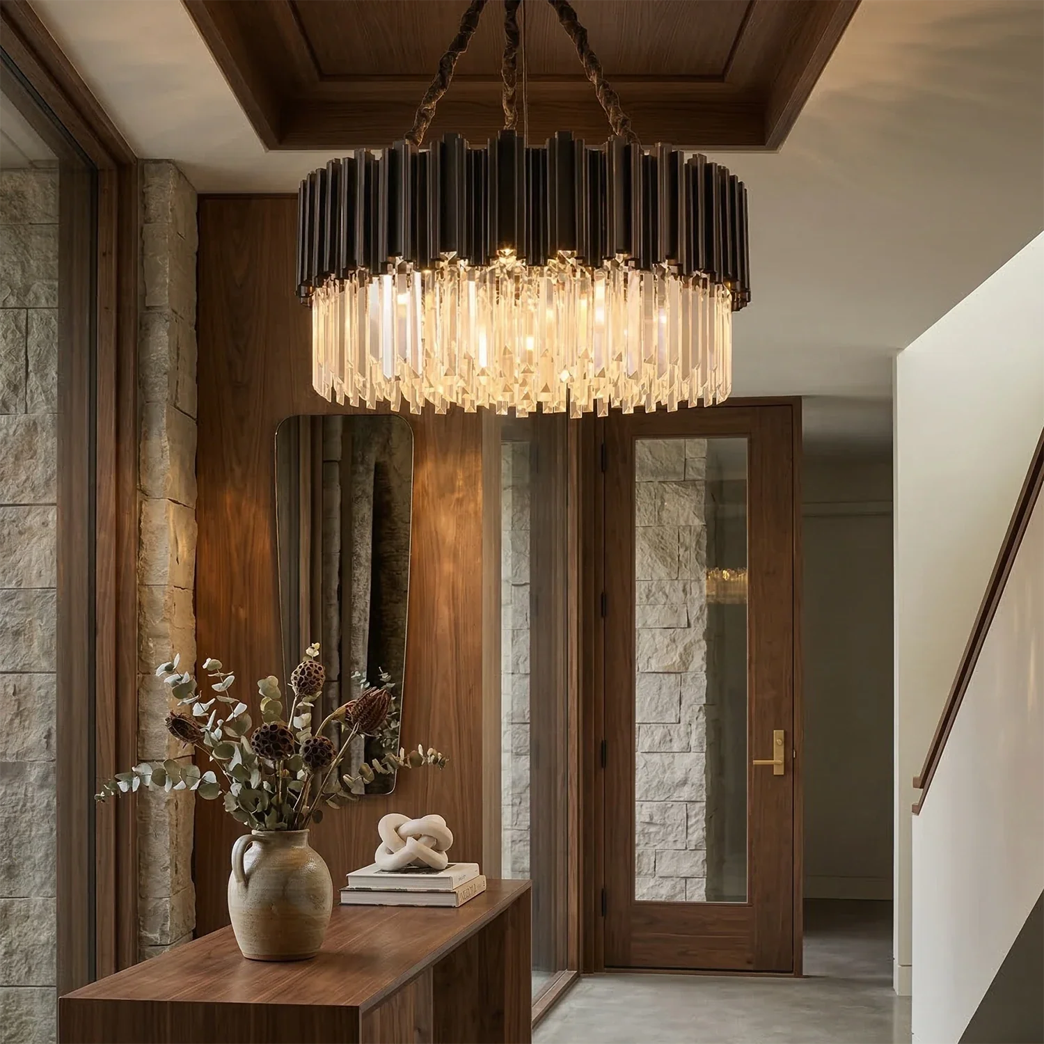 Bourbons Alphonsus Crystal Chandelier by Bling Lighting Studio