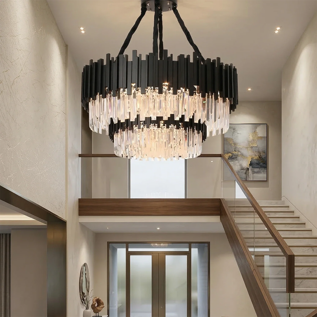 Bourbons Alphonsus Crystal Chandelier by Bling Lighting Studio