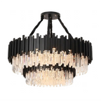 Bourbons Alphonsus Crystal Chandelier by Bling Lighting Studio