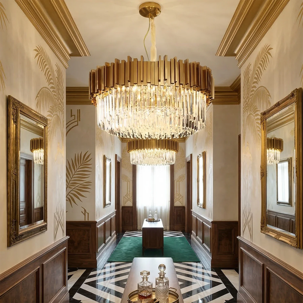 Bourbons Alphonsus Crystal Chandelier by Bling Lighting Studio