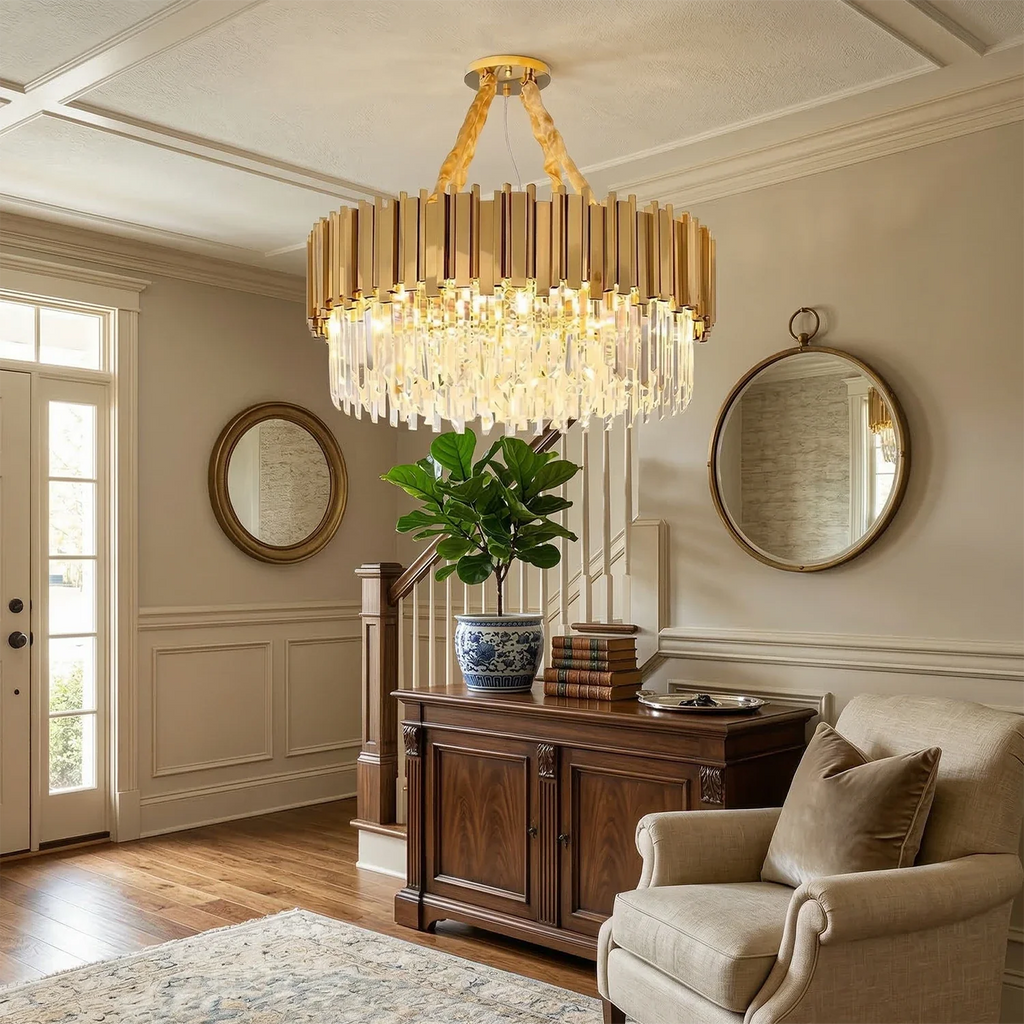Bourbons Alphonsus Crystal Chandelier by Bling Lighting Studio