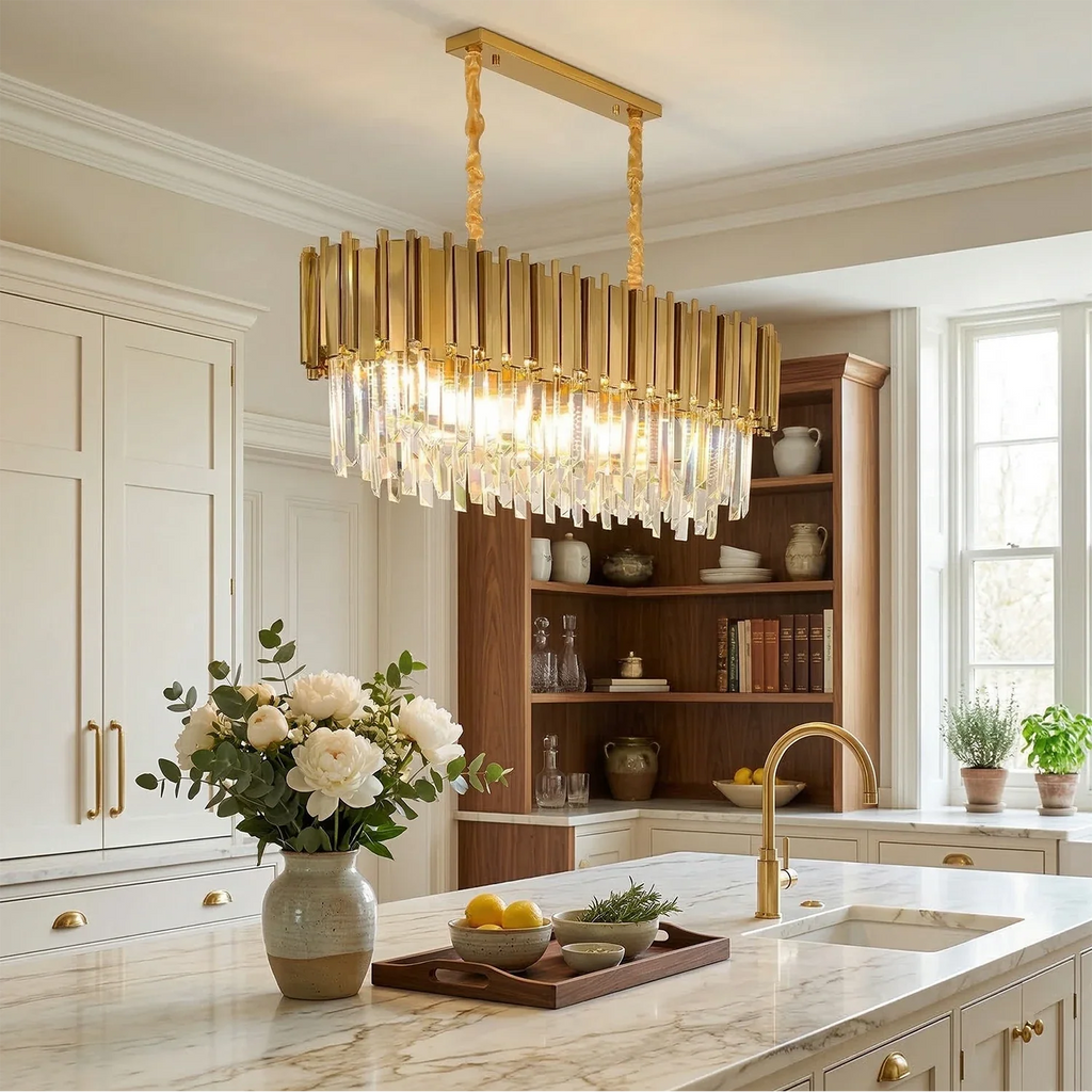 Bourbons Alphonsus Crystal Chandelier by Bling Lighting Studio