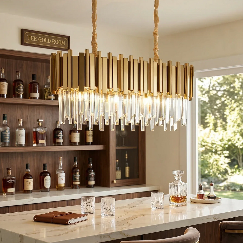 Bourbons Alphonsus Crystal Chandelier by Bling Lighting Studio