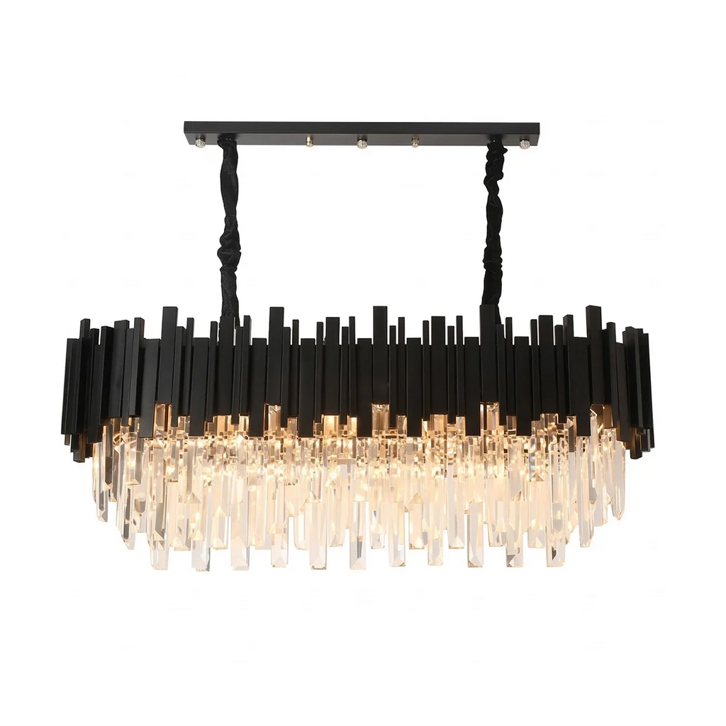 Bourbons Alphonsus Crystal Chandelier by Bling Lighting Studio