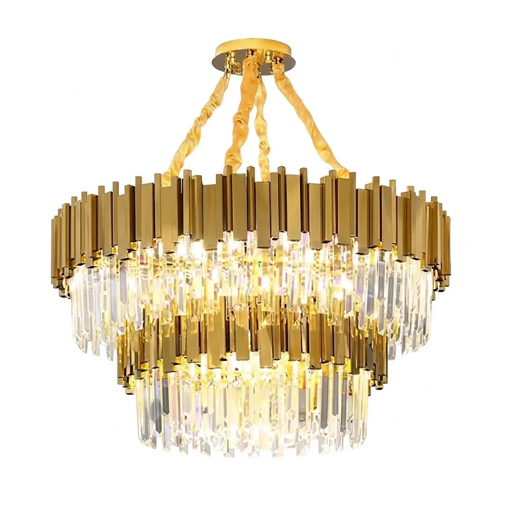 Bourbons Alphonsus Crystal Chandelier by Bling Lighting Studio