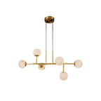Branched Alabaster Globe Chandelier, product view 1