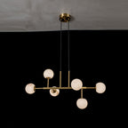 Branched Alabaster Globe Chandelier, product view 7