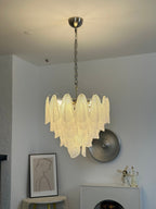 Murano Glass Teardrop Chandelier by Bling Lighting Studio