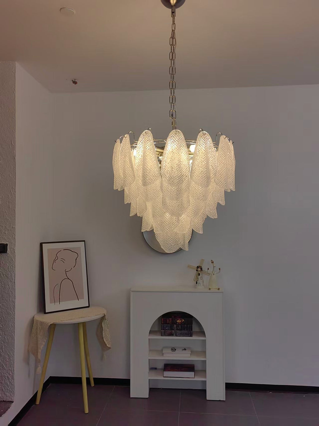 Murano Glass Teardrop Chandelier by Bling Lighting Studio