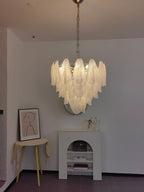Murano Glass Teardrop Chandelier by Bling Lighting Studio