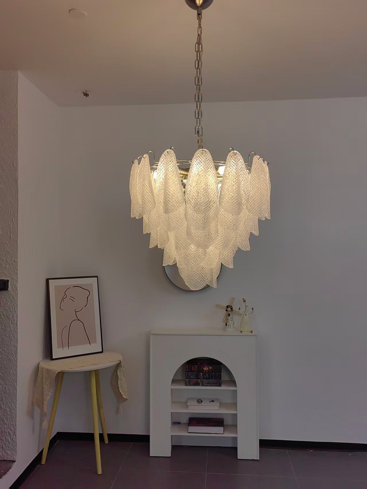Murano Glass Teardrop Chandelier by Bling Lighting Studio