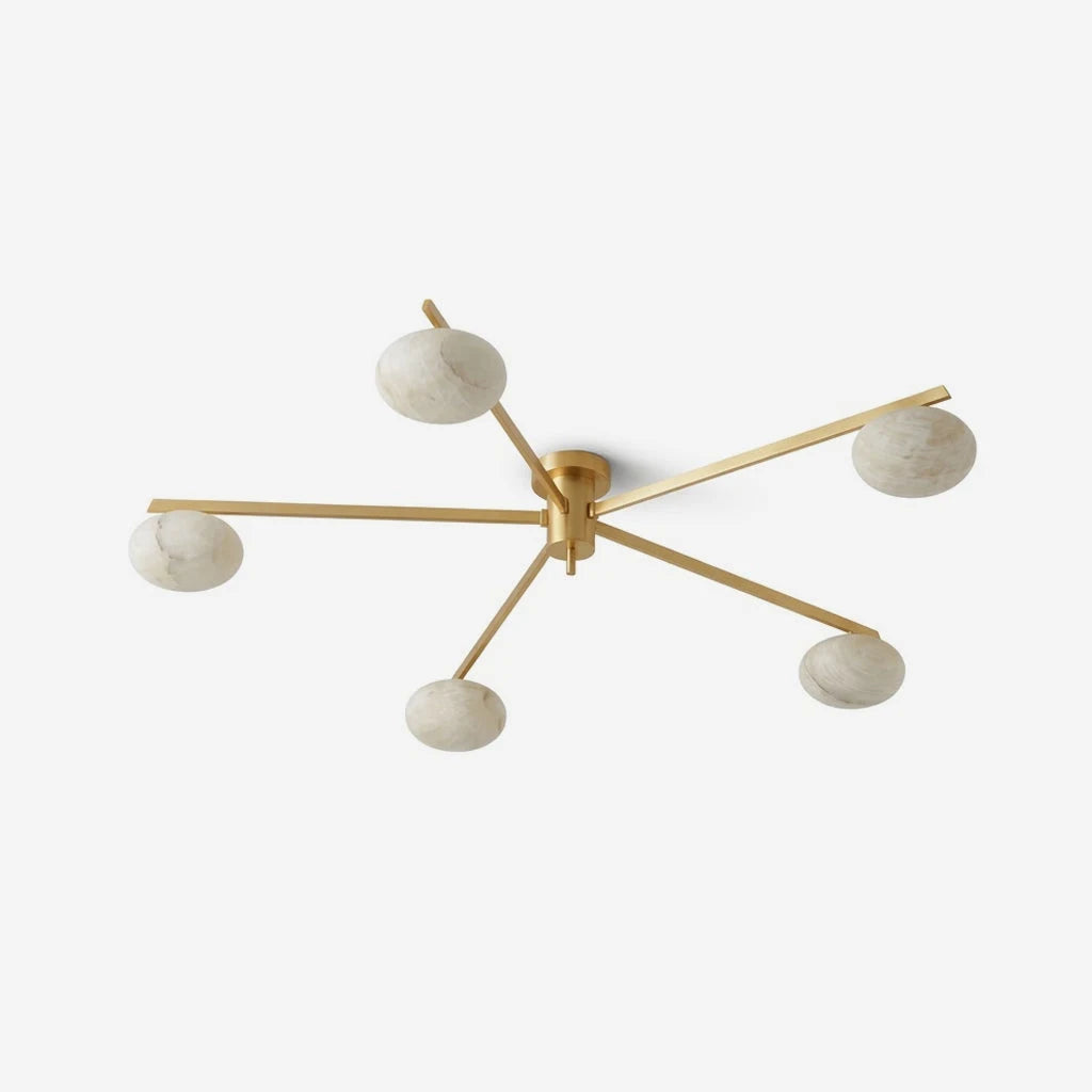 Caelvane Alabaster Flush Mount Ceiling Light, product view 1