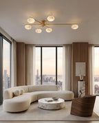 Caelvane Alabaster Flush Mount Ceiling Light, product view 4