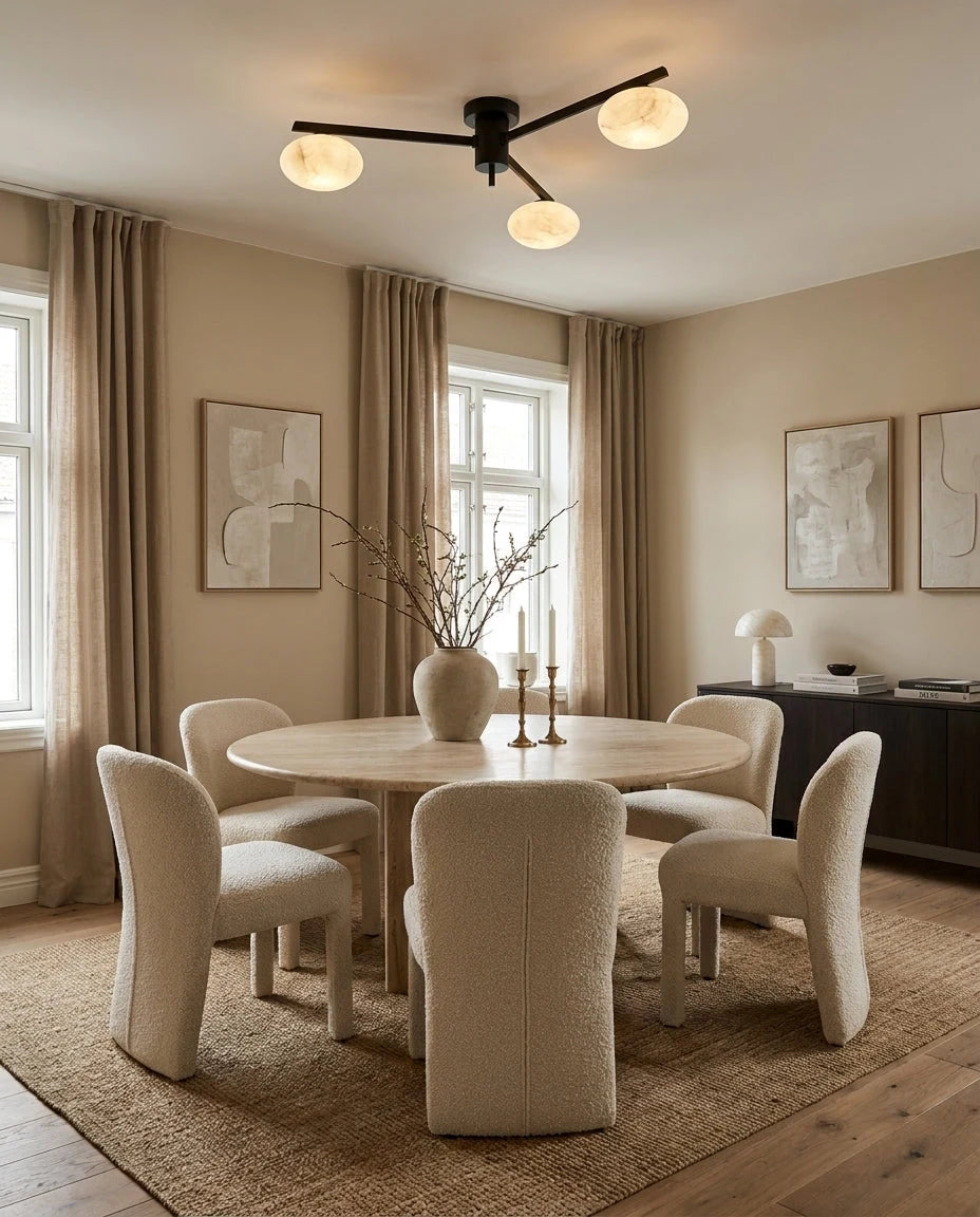 Caelvane Alabaster Flush Mount Ceiling Light, product view 8