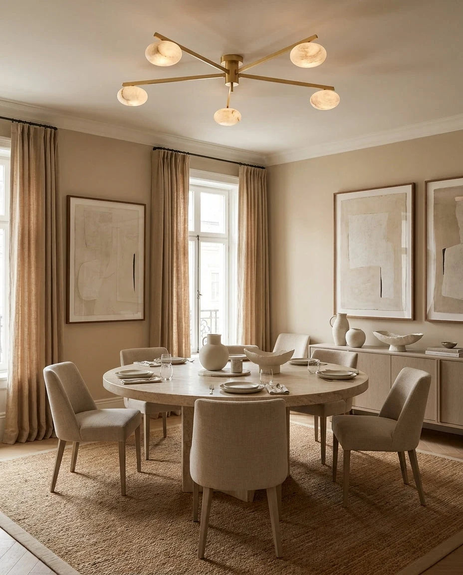Caelvane Alabaster Flush Mount Ceiling Light, product view 10