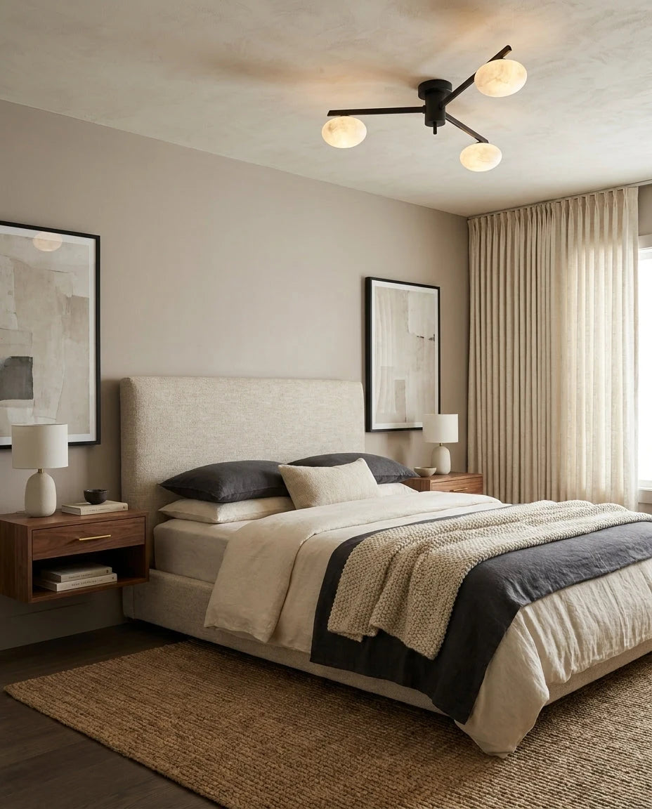 Caelvane Alabaster Flush Mount Ceiling Light, product view 17