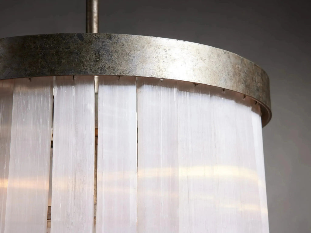 Cameron 2 Tier Selenite Chandelier by Bling Lighting Studio
