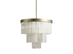 Cameron 3 Tier Selenite Chandelier by Bling Lighting Studio