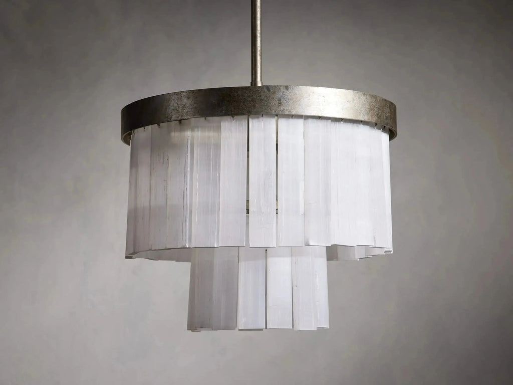 Cameron 4 Tier Selenite Chandelier by Bling Lighting Studio