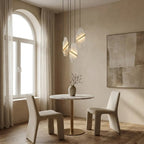 Cascading Alabaster Slab Chandelier by Bling Lighting Studio