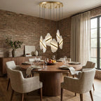 Cascading Alabaster Slab Chandelier by Bling Lighting Studio