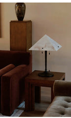 Apex Alabaster Prism Table Lamp by Bling Lighting Studio