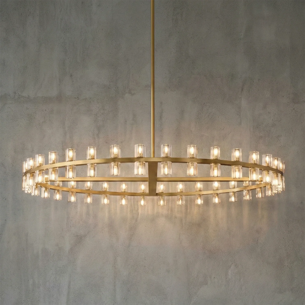 CrystalRay Linear Chandelier Series by Bling Lighting Studio