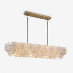 Celavora Alabaster Disc Linear Chandelier, product view 1