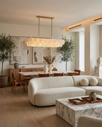 Celavora Alabaster Disc Linear Chandelier, product view 5