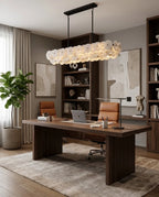 Celavora Alabaster Disc Linear Chandelier, product view 9